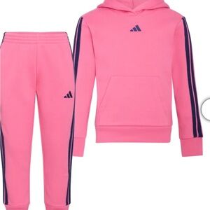 Adidas Kids Pink Sweatpants & Joggers Set
